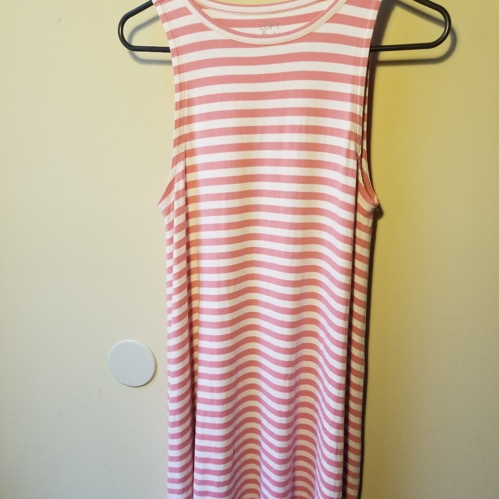 LOFT Beach striped swing dress size XS